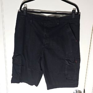 Beverly Hills Polo Club Men's Black Cargo Shorts. Size 38.